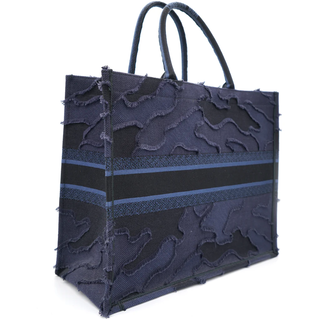 [TOP] Christian Dior Book Tote Bag 41× 34×18cm - Dark Blue