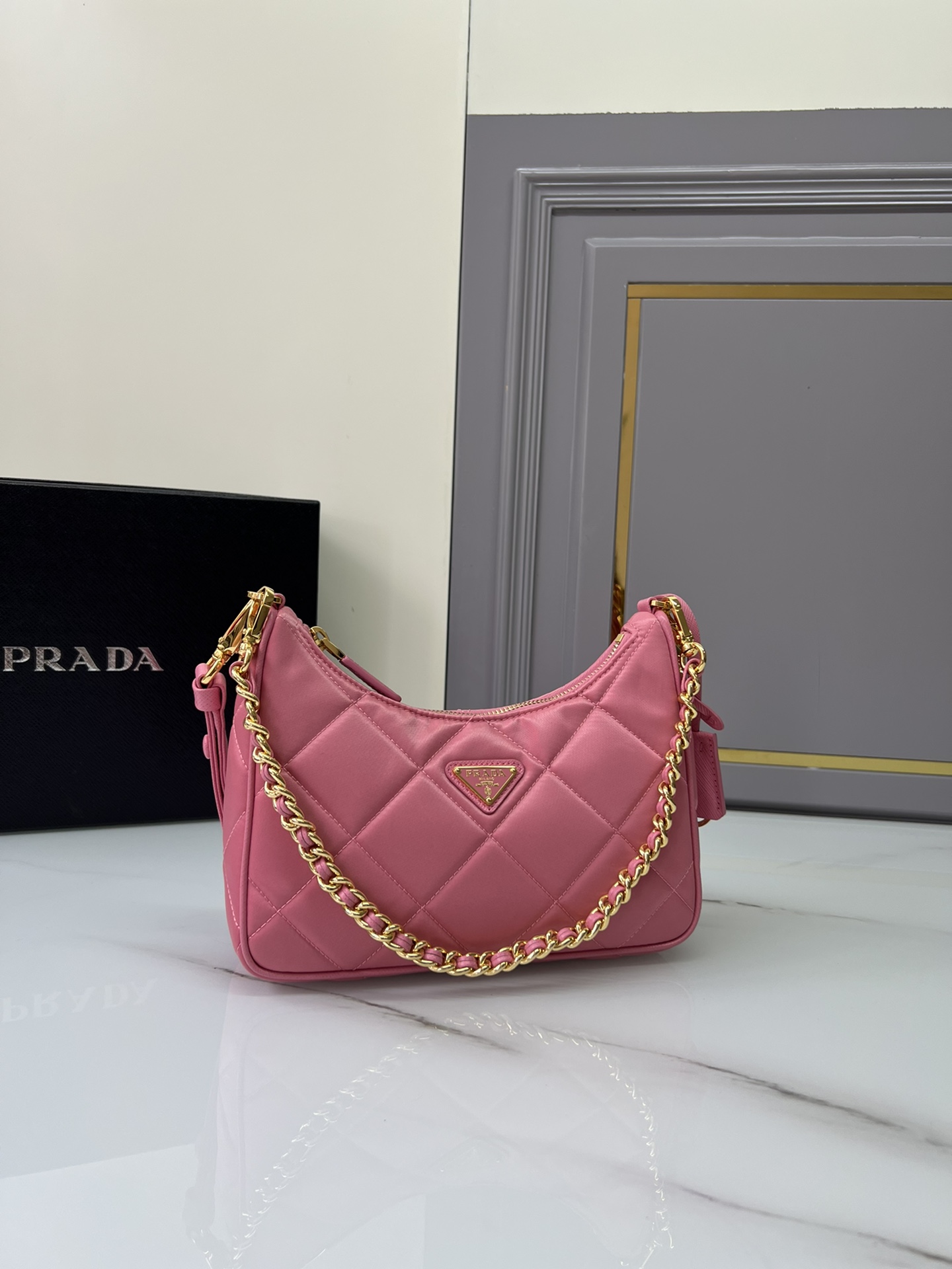 [TOP] PRADA Hobo Underarm Bag Nylon 22*18*6cm - 6 Colour
