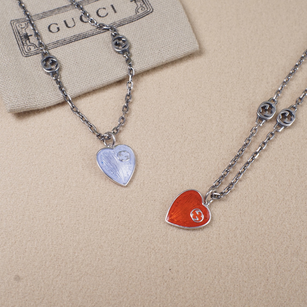 [TOP] GUCCI Heart Necklace - 2 Color