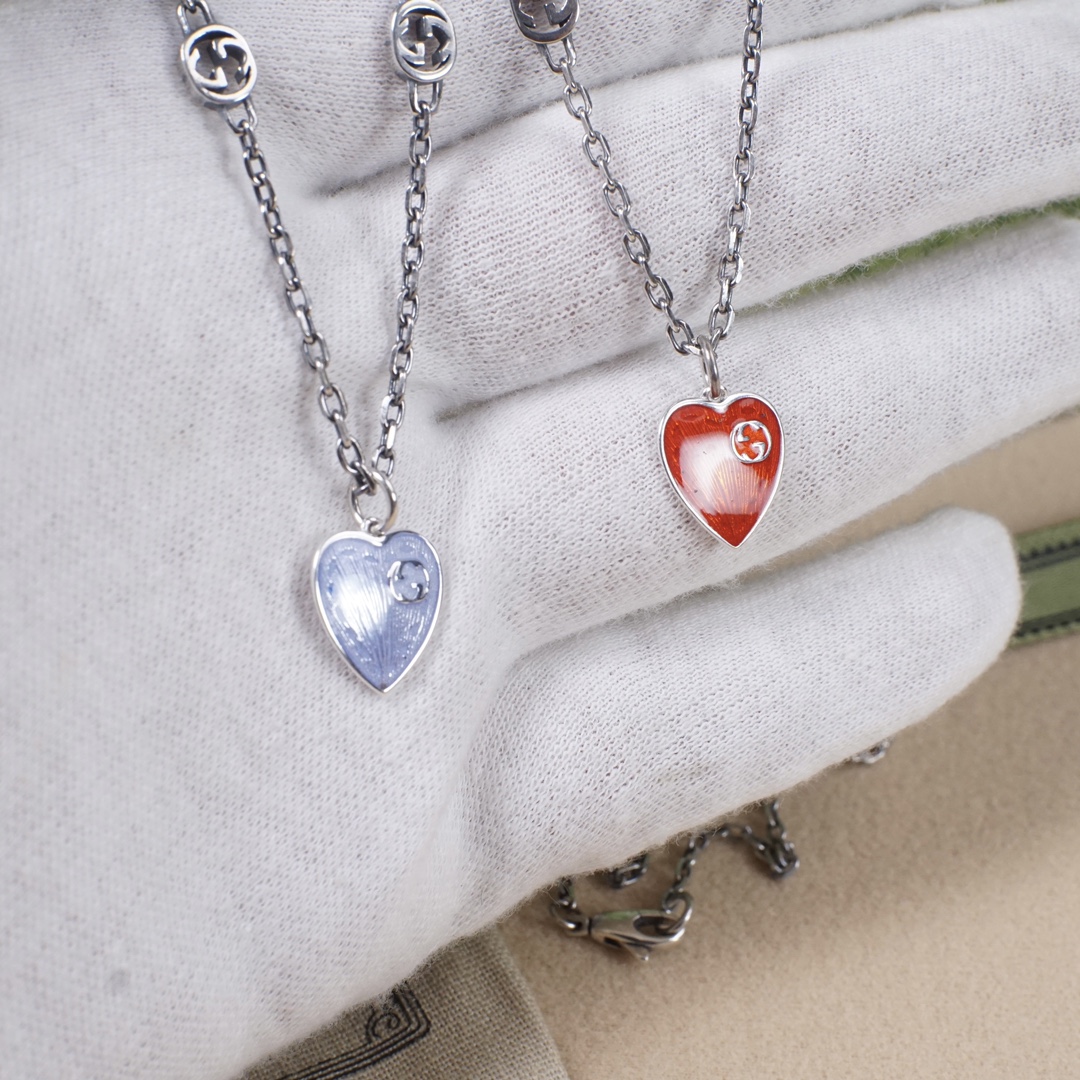 [TOP] GUCCI Heart Necklace - 2 Color