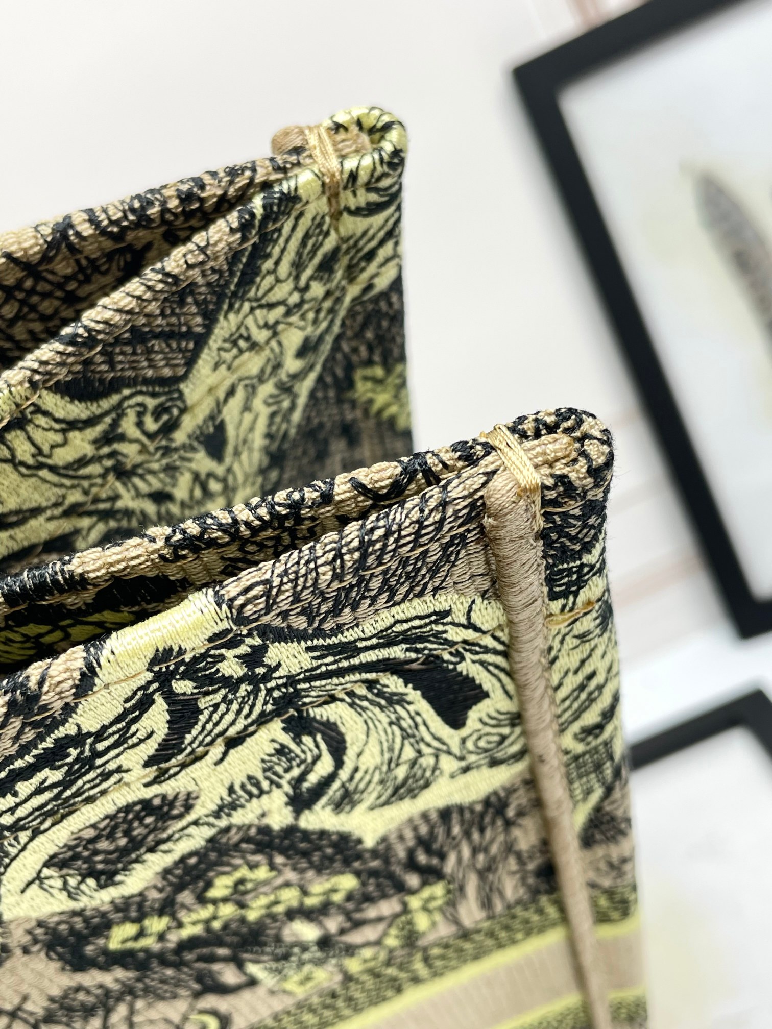 [TOP] Christian Dior Book Tote Bag 3 Sizes - Yellow