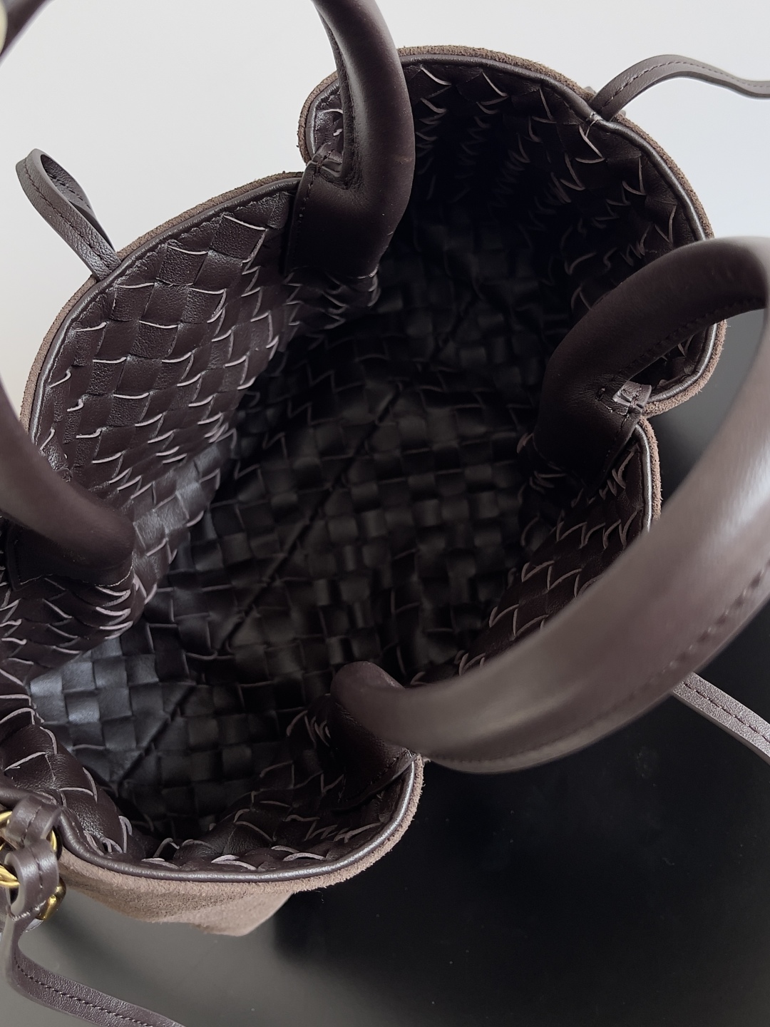 [TOP] Bottega Veneta BV Pinacoteca Bag 24x15x12cm/43x23x17.5cm - Chocolate