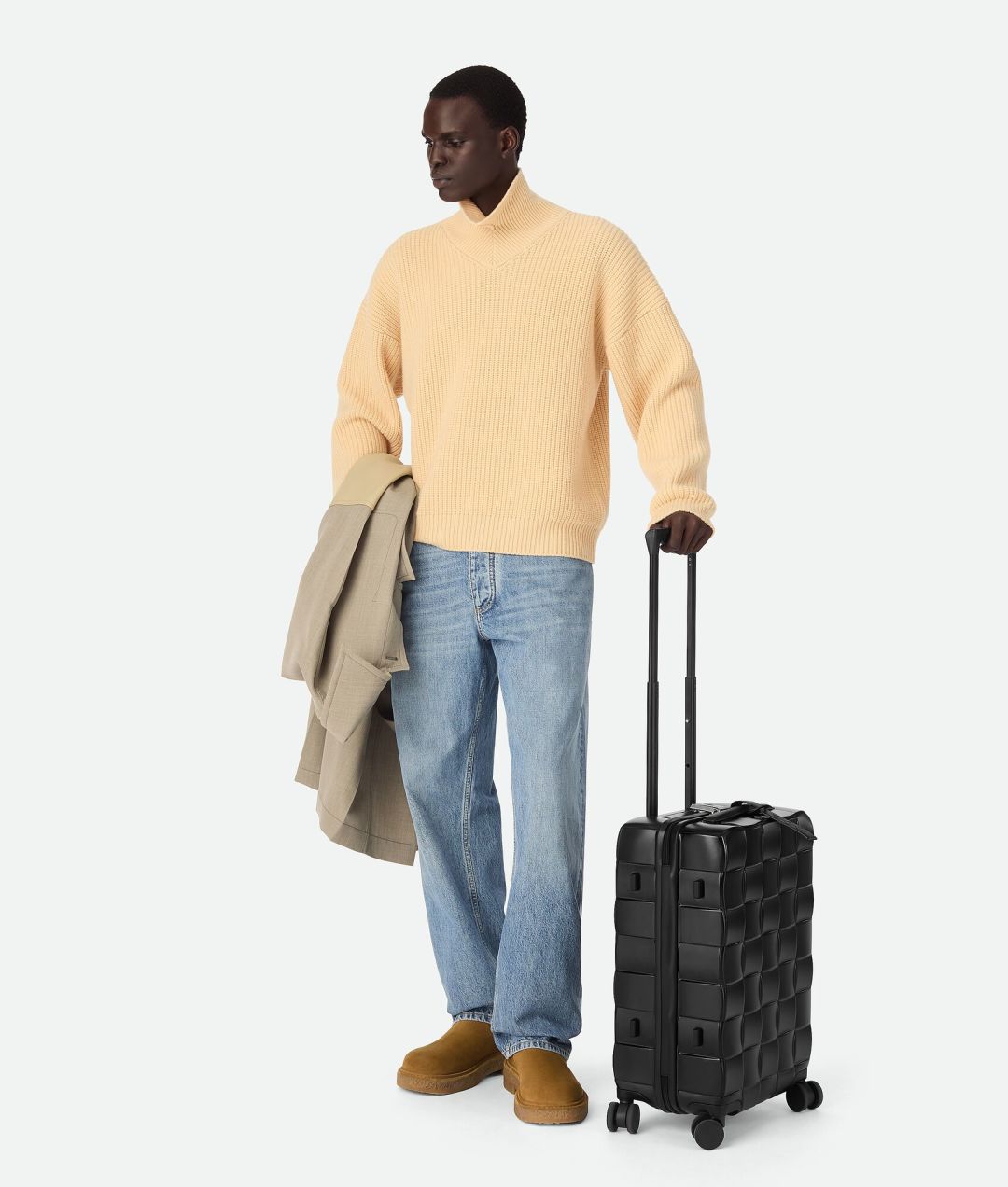 [TOP] Bottega Veneta BV Odyssey Cabin Suitcase 55x35x21cm - Black