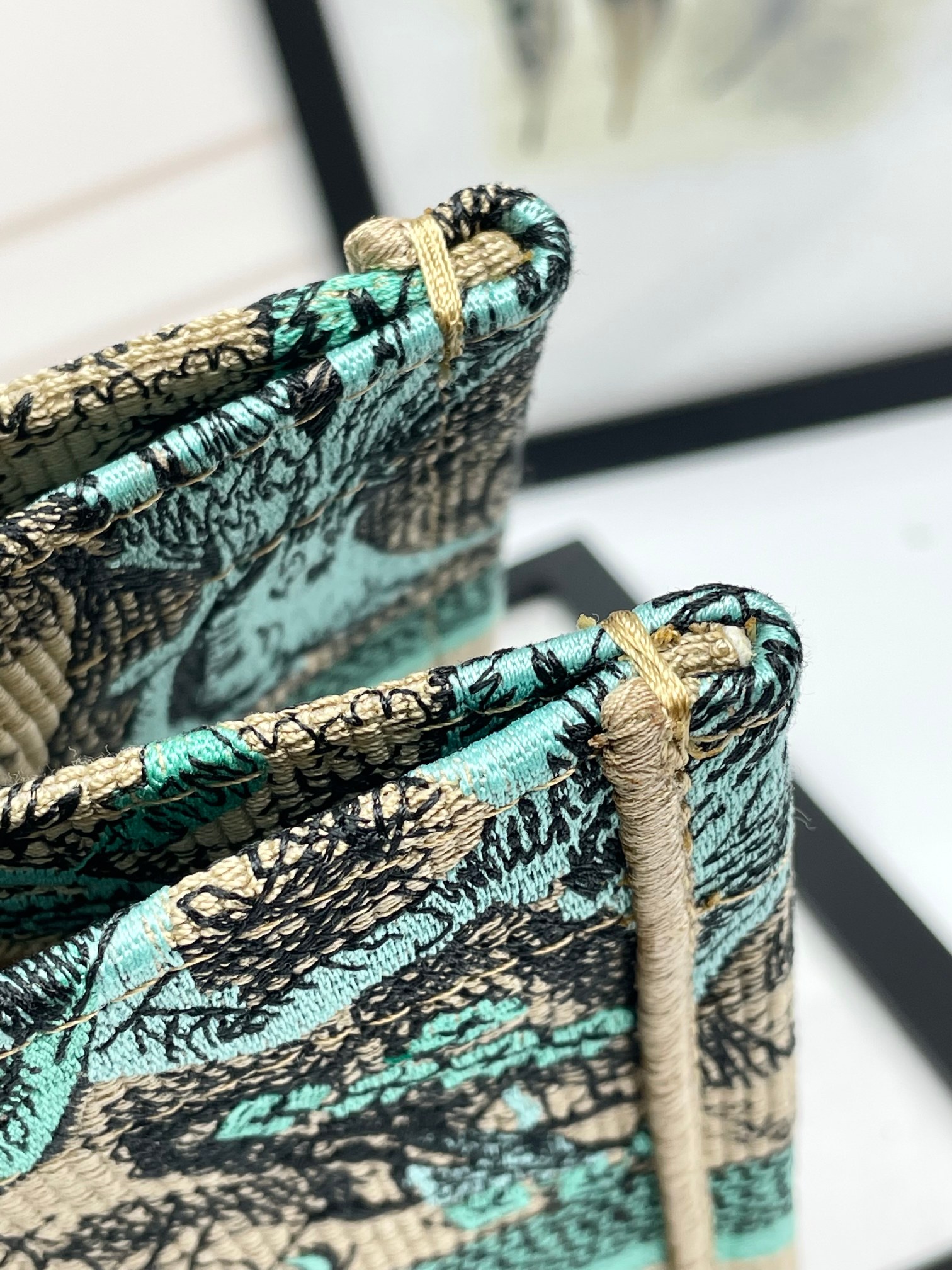 [TOP] Christian Dior Book Tote Bag 3 Sizes - Green