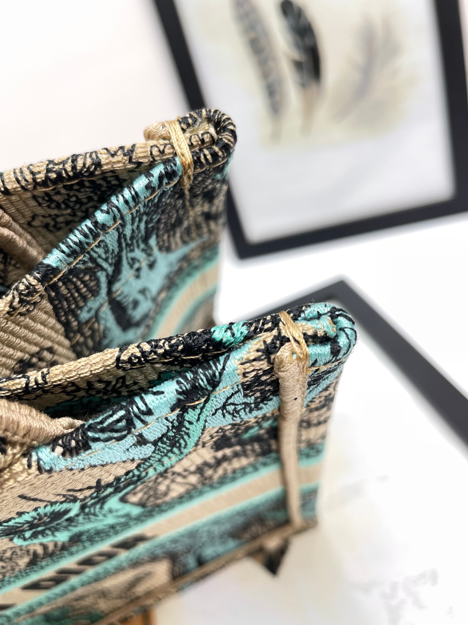 [TOP] Christian Dior Book Tote Bag 3 Sizes - Green