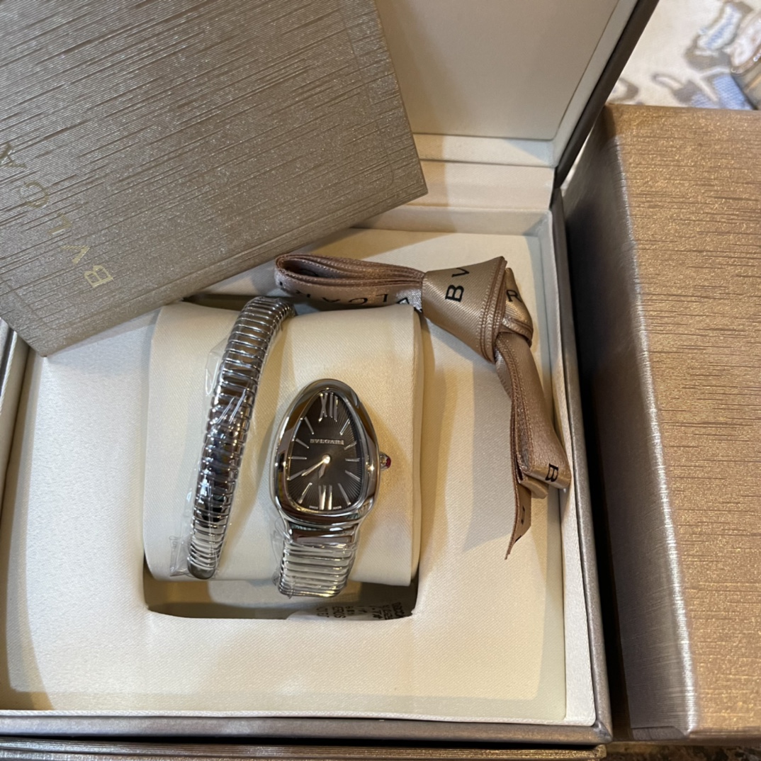 [TOP] BVLGARI Serpentin Watch 23x35mm - Silver
