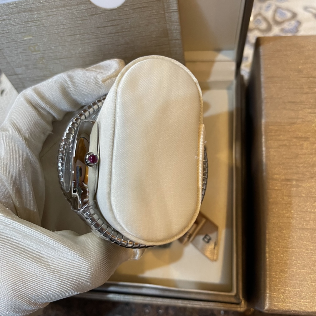 [TOP] BVLGARI Serpentin Watch 23x35mm - Silver