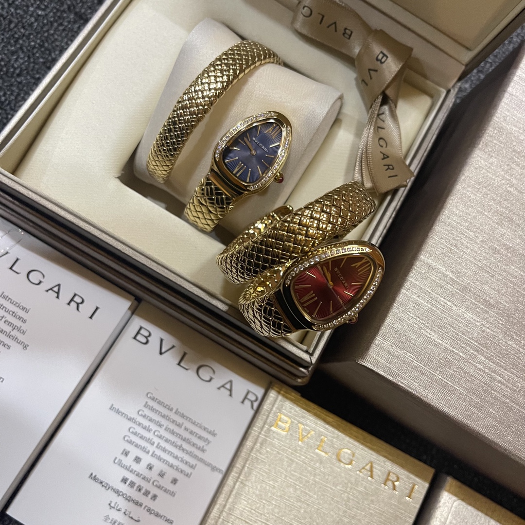 [TOP] BVLGARI Serpentin Spig Watch 23x34mm - 2 Colors