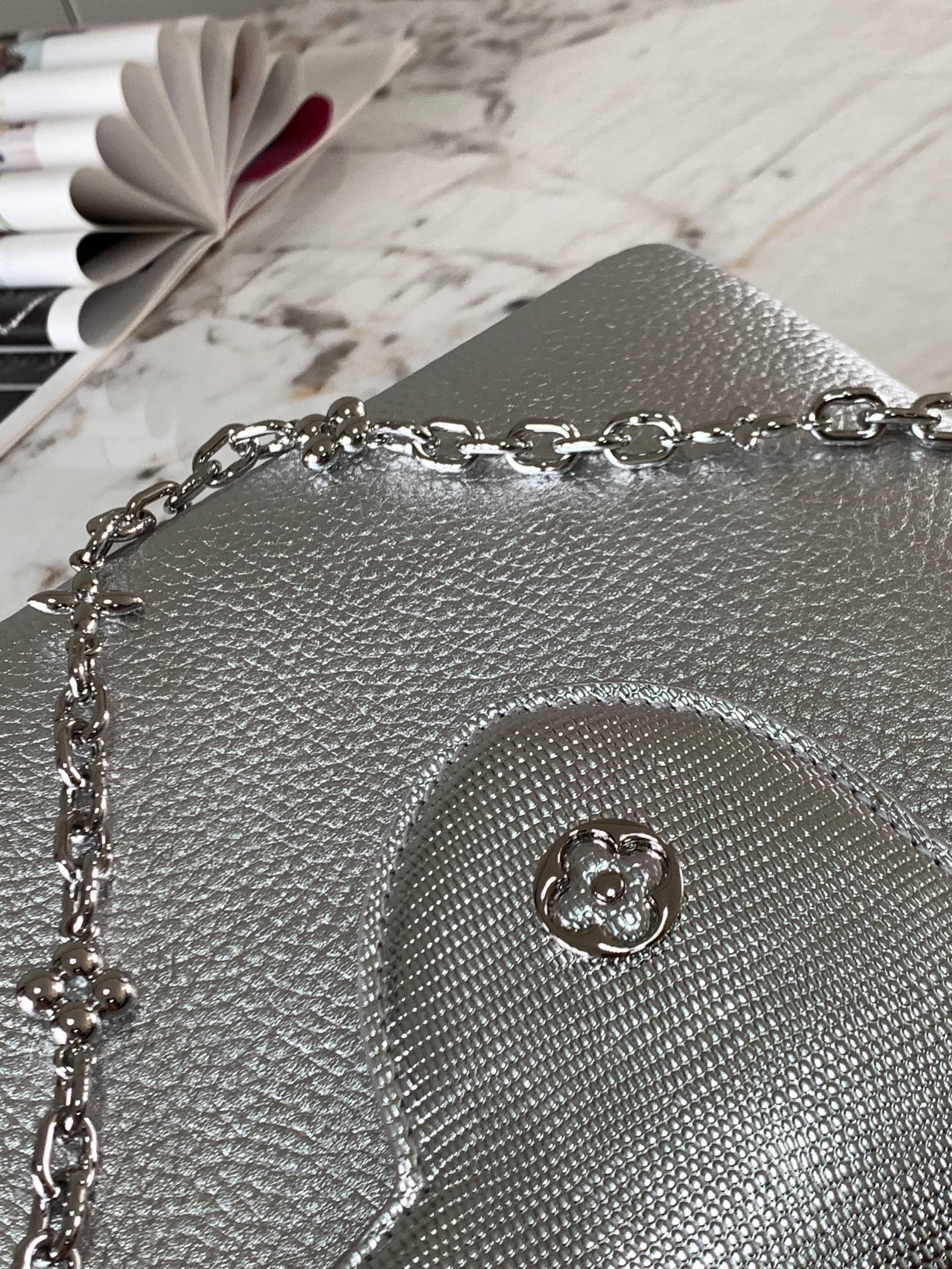 [TOP] Louis Vuitton LV Capucines Bag 26.5x17.5x9cm/31.5x20x11cm - Sliver