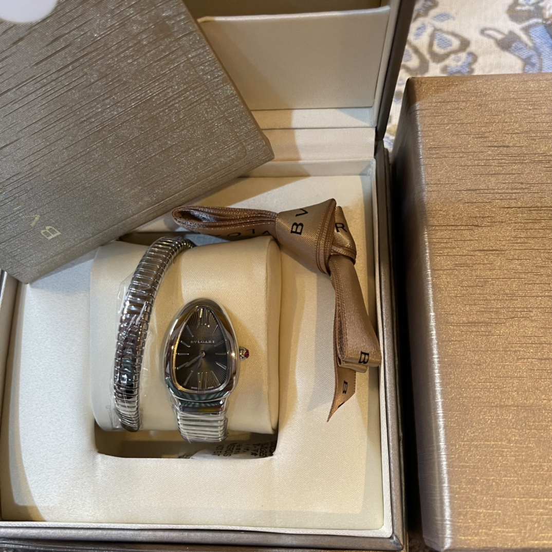 [TOP] BVLGARI Serpentin Watch 23x35mm - Silver