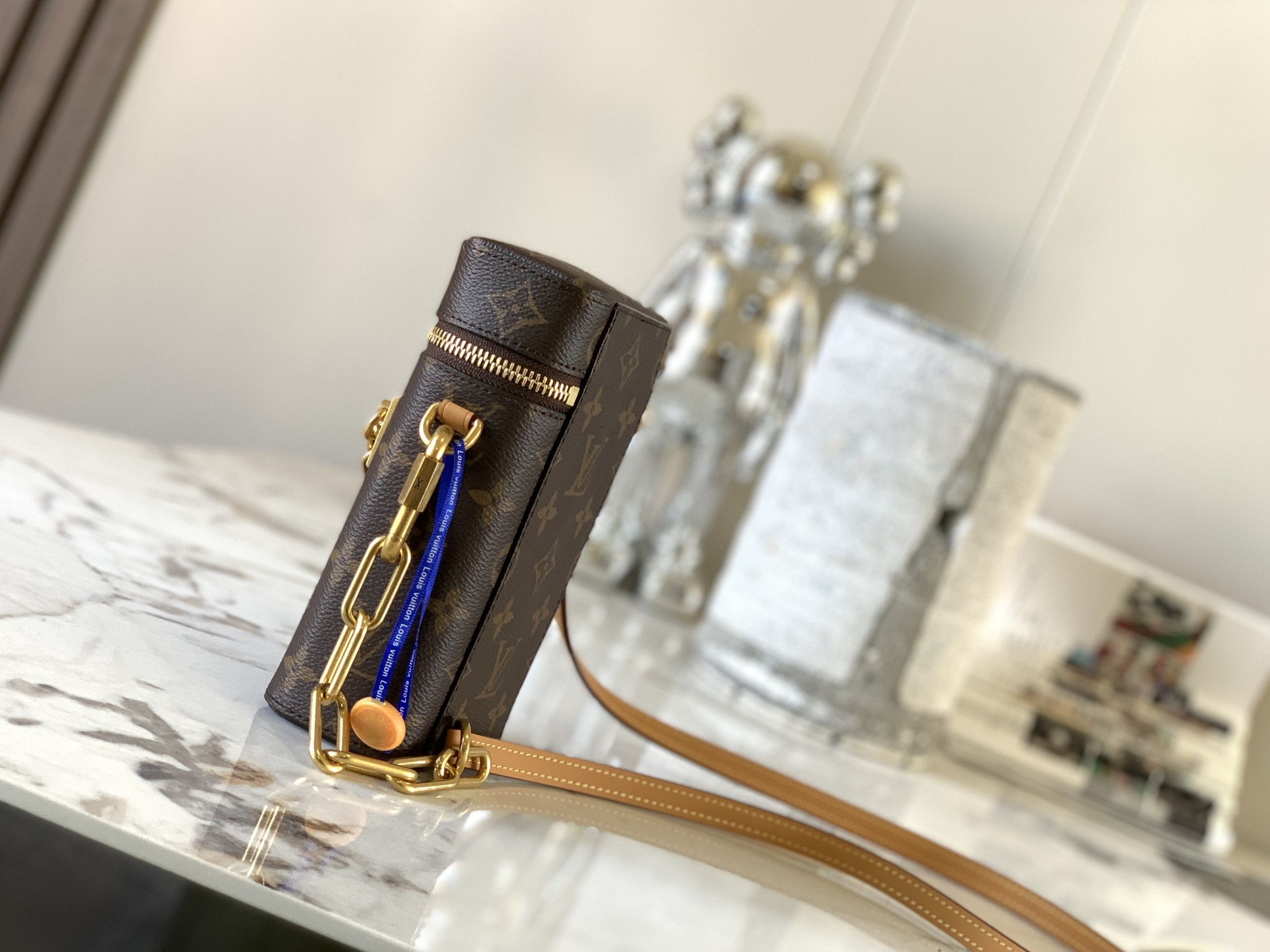 [TOP] Louis Vuitton LV Phone Box Monogram Bag 10.5 x 17.0 x 5.0 cm - Brown