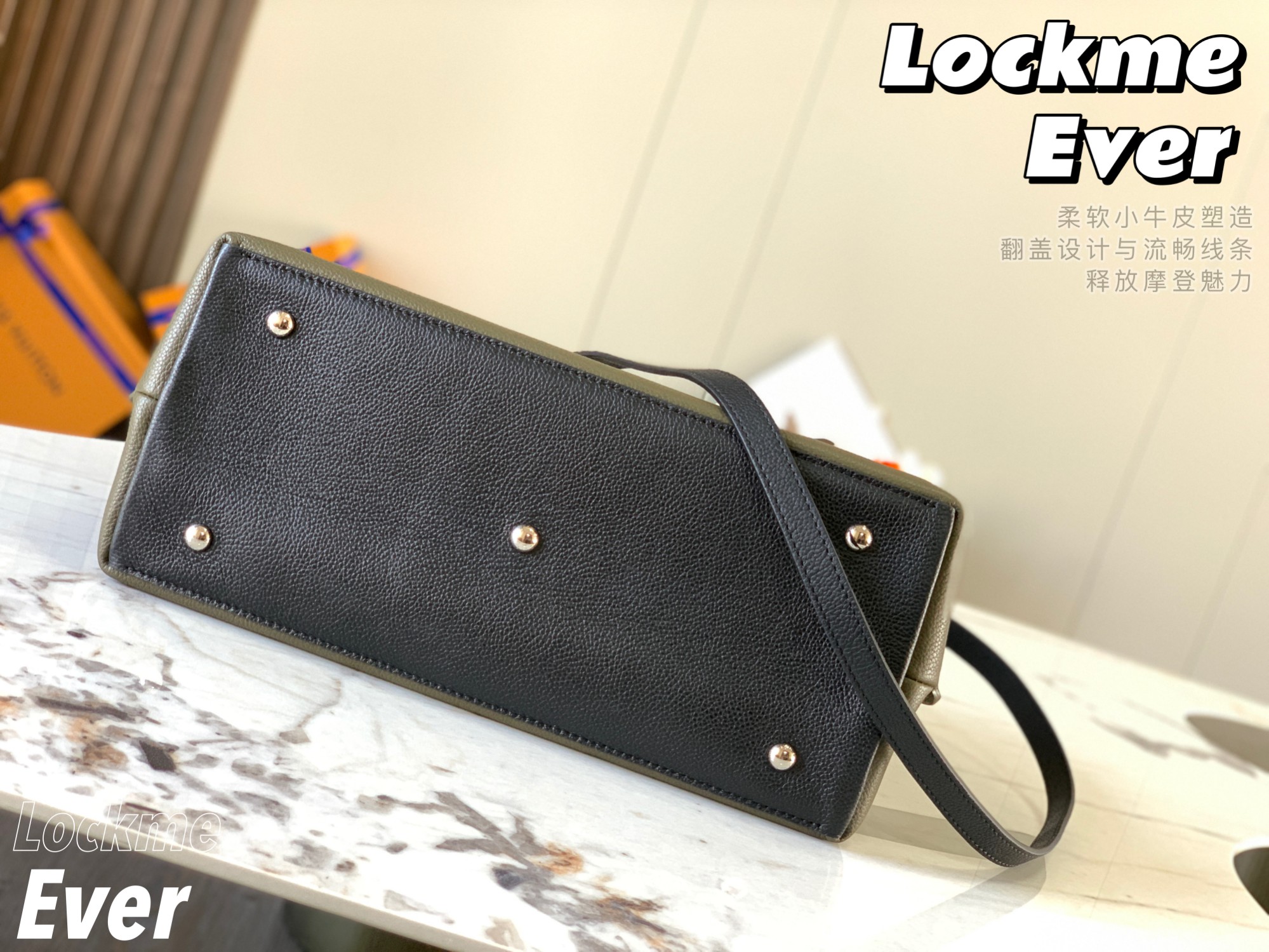 [TOP] Louis Vuitton LV Lockme Day Bag 31x24x16cm - Green