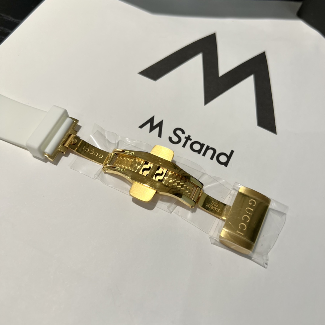 [TOP] GUCCI Watch with Snake Pattern 40mm - White