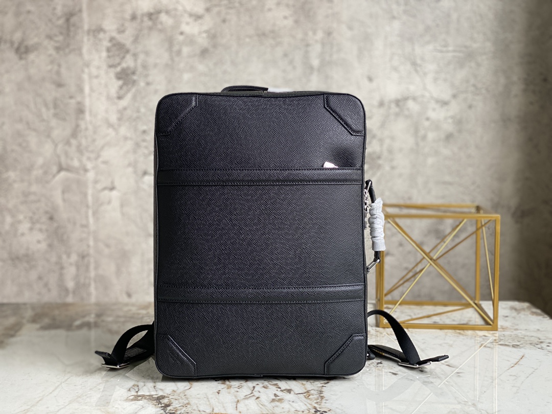 [TOP] Louis Vuitton LV Briefcase Backpack Taiga Leather 29x38.5x11cm - Black