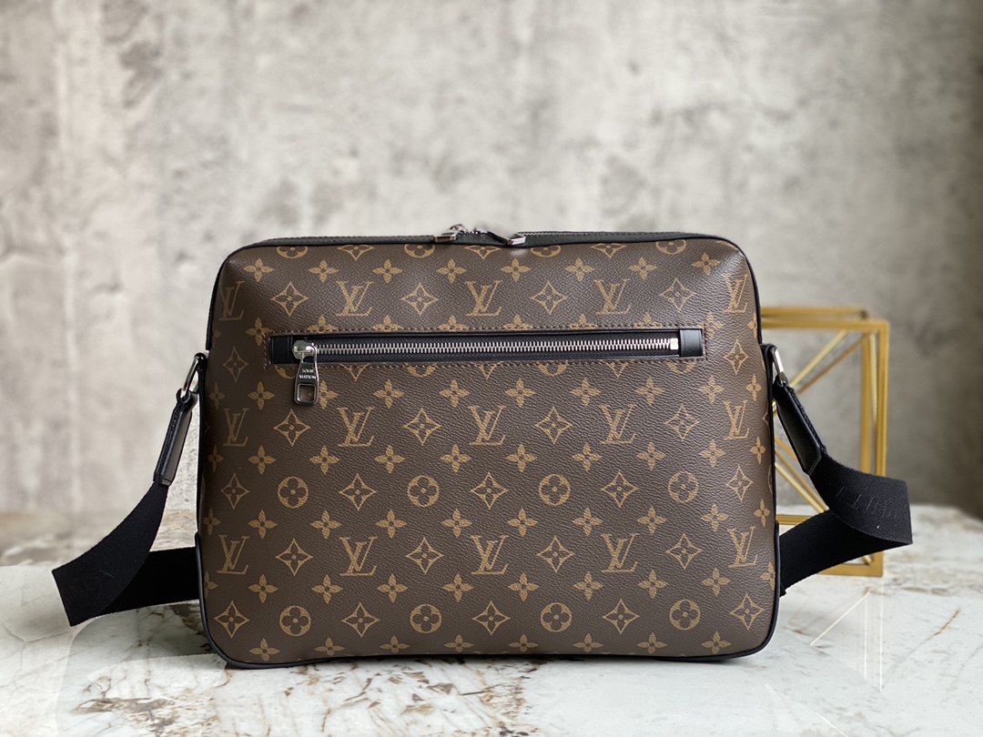[TOP] Louis Vuitton LV Torres Crossbody Bag Macassar Canvas/Calfskin 36x25x11cm - Brown