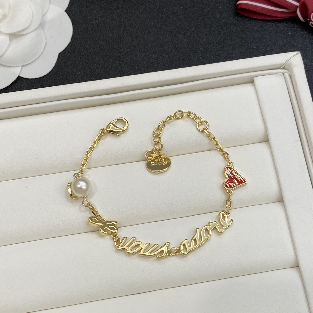 [TOP] Christian Dior CD  Bracelet - Gold