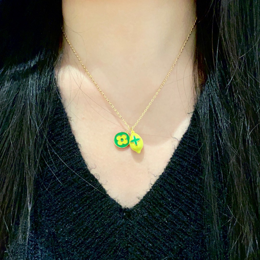 [TOP] Louis Vuitton LV Lemon Necklace - Yellow
