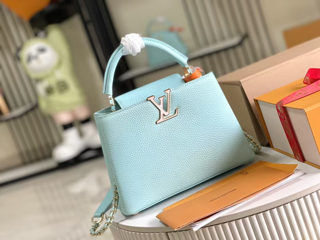 [TOP] Louis Vuitton LV Capucines Bag MINI/BB - Blue