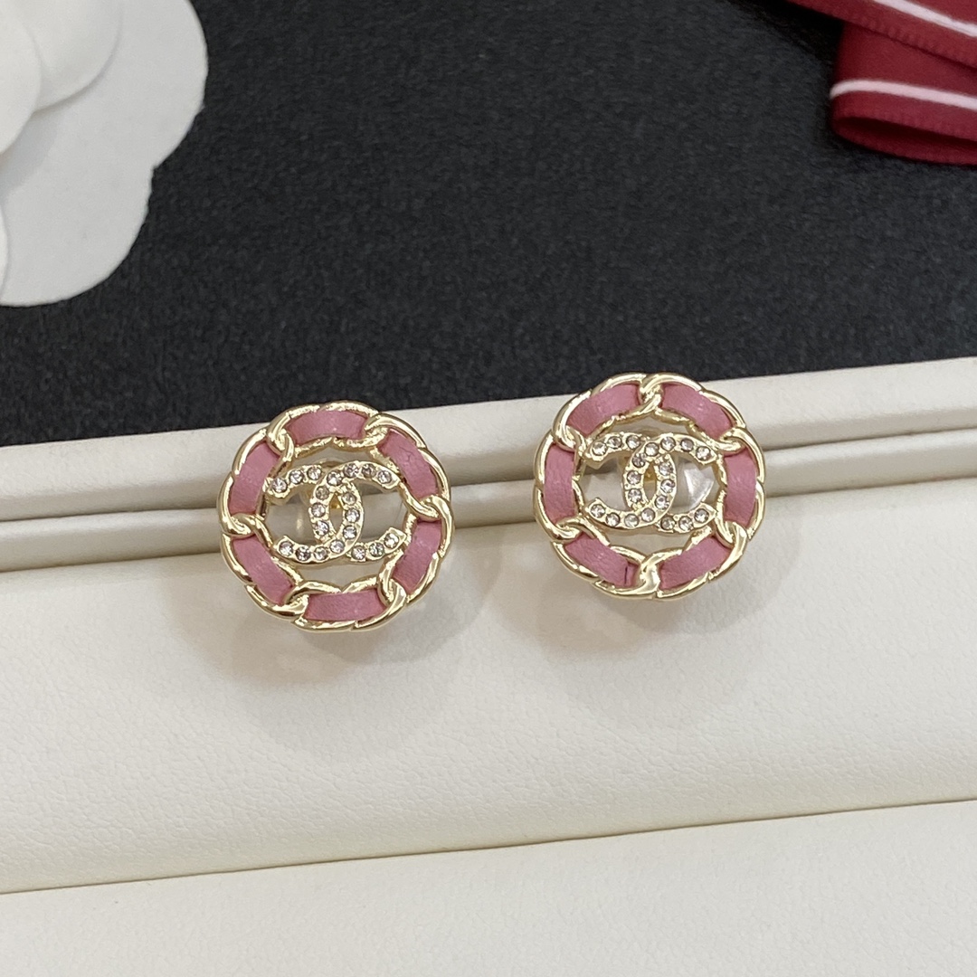 [TOP] CHANEL CC  Earrings- Gold