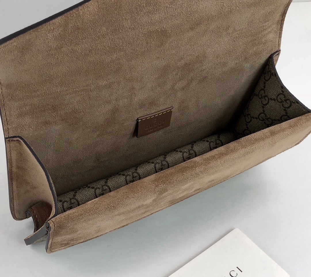 [TOP] GUCCI Dionysus Bag Mini Chain Bag 25X14X8cm - Brown