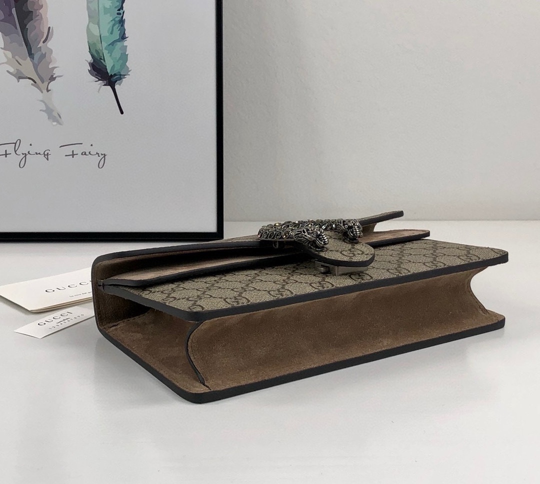 [TOP] GUCCI Dionysus Bag Mini Chain Bag 25X14X8cm - Brown