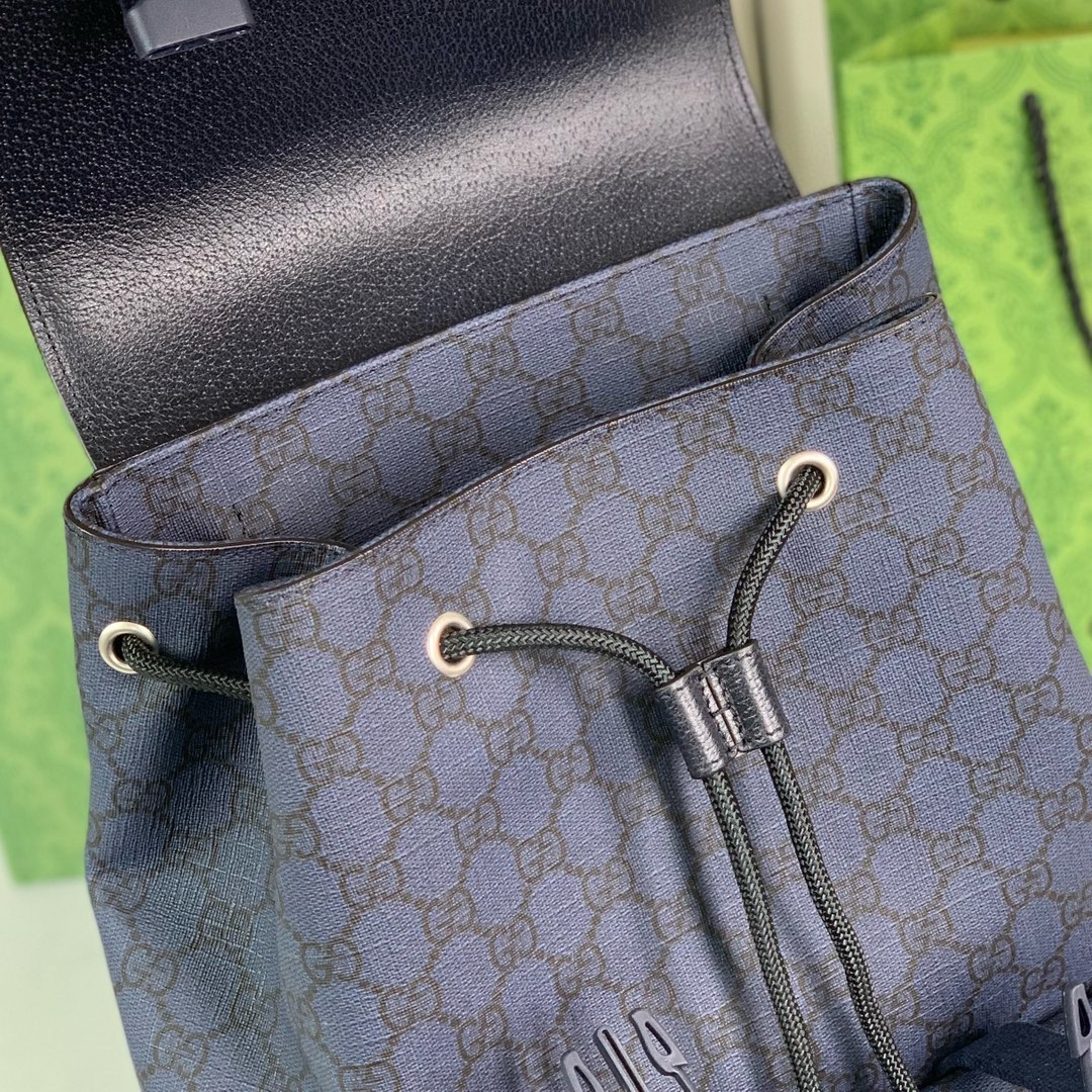 [TOP] GUCCI GG Leather Backpack 40.5*29*13.5CM - Blue