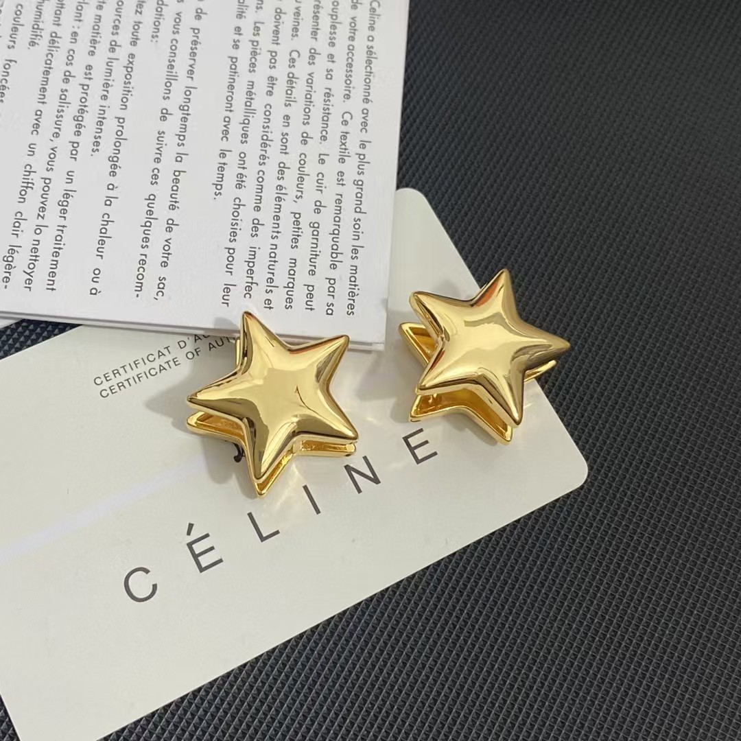 [TOP] CELINE Earrings- Gold