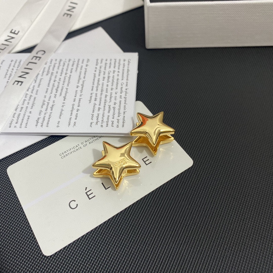 [TOP] CELINE Earrings- Gold