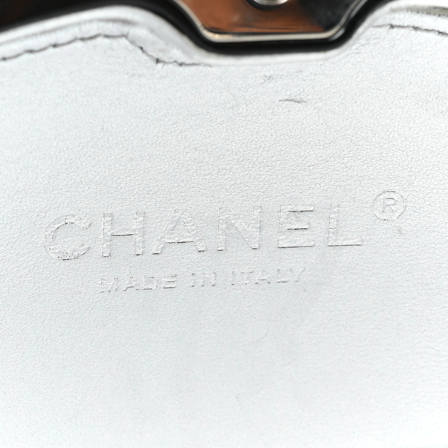 [TOP] CHANEL Resin Crystal Chain Fringe CC Oval Minaudière 19.5×15×5cm  - Black