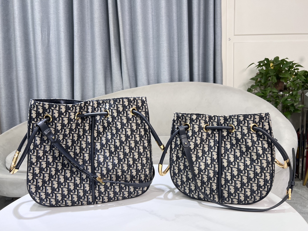 [TOP] Christian Dior Nolita Bag 2 Sizes - Oblique