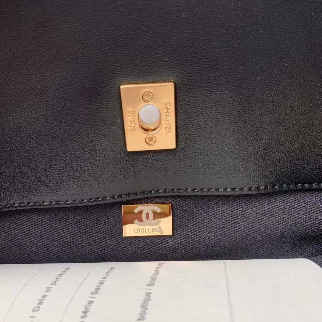 [TOP] CHANEL 23P Shopping Bag 37*36*6cm - Black