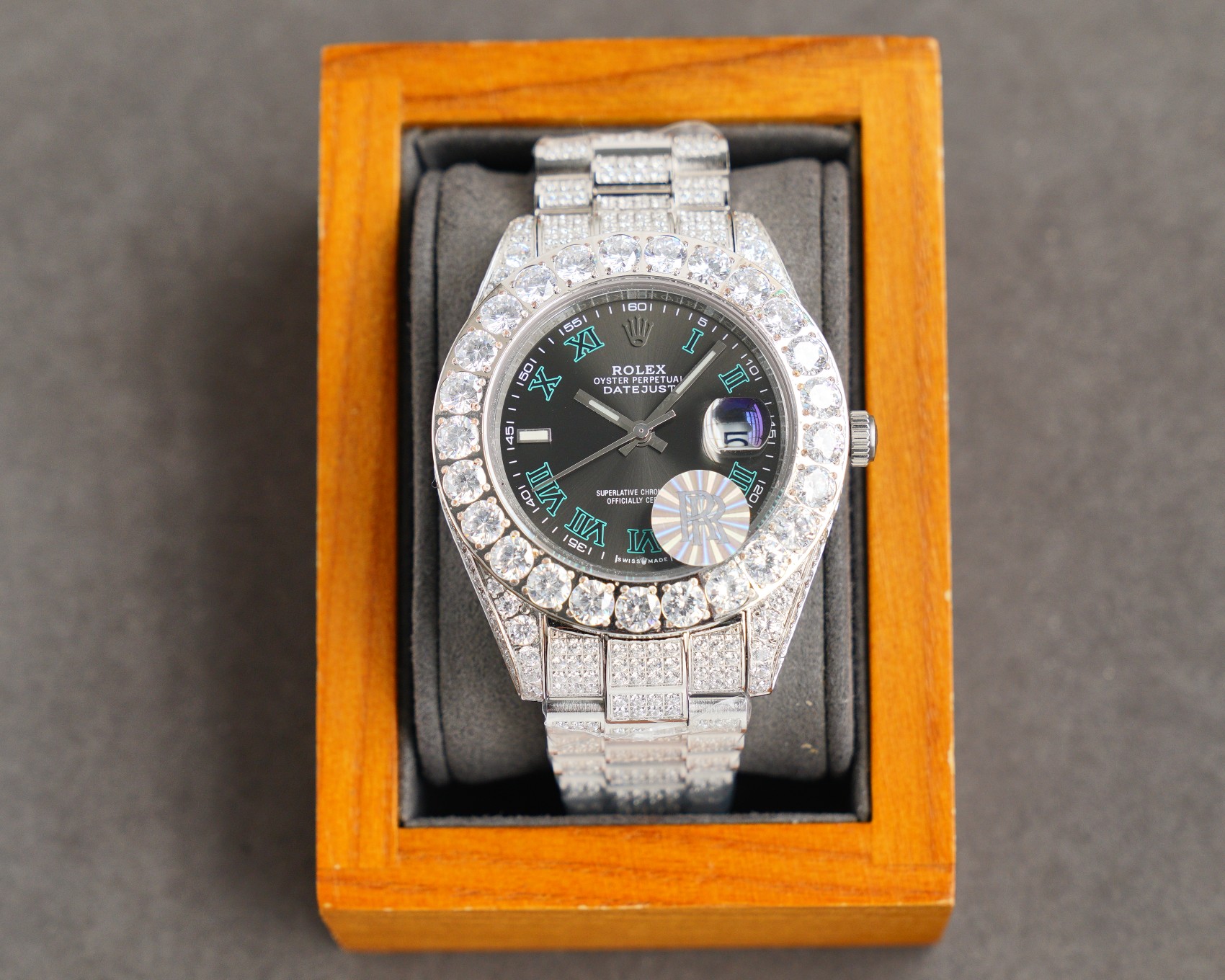 [TOP] ROLEX Men's Watch with Diamonds 41x22mm - 2 Color
