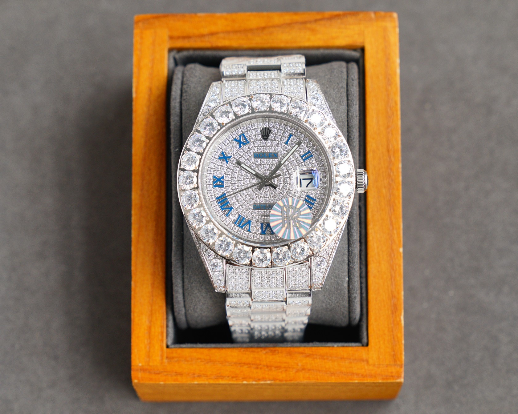 [TOP] ROLEX Men's Watch with Full Diamonds 41x22mm - 2 Color