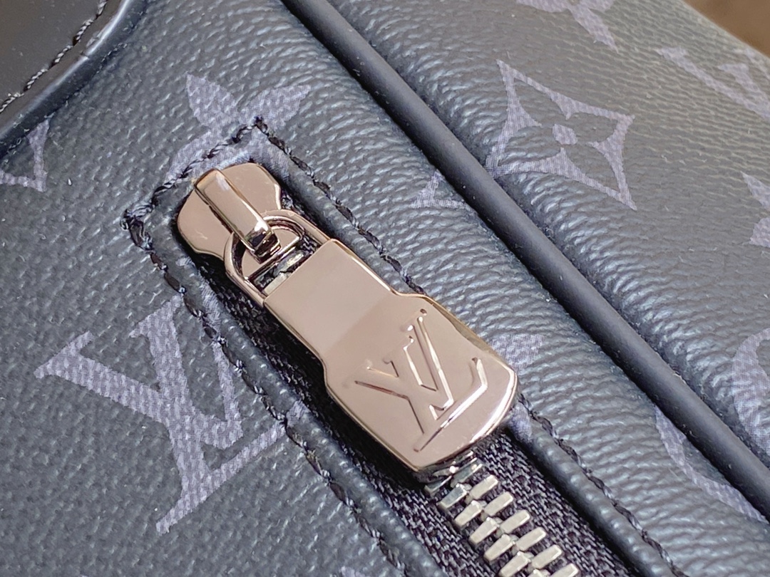 [TOP] Louis Vuitton LV Men's Steamer Backpack Epi Leather 32x45x16cm - Black