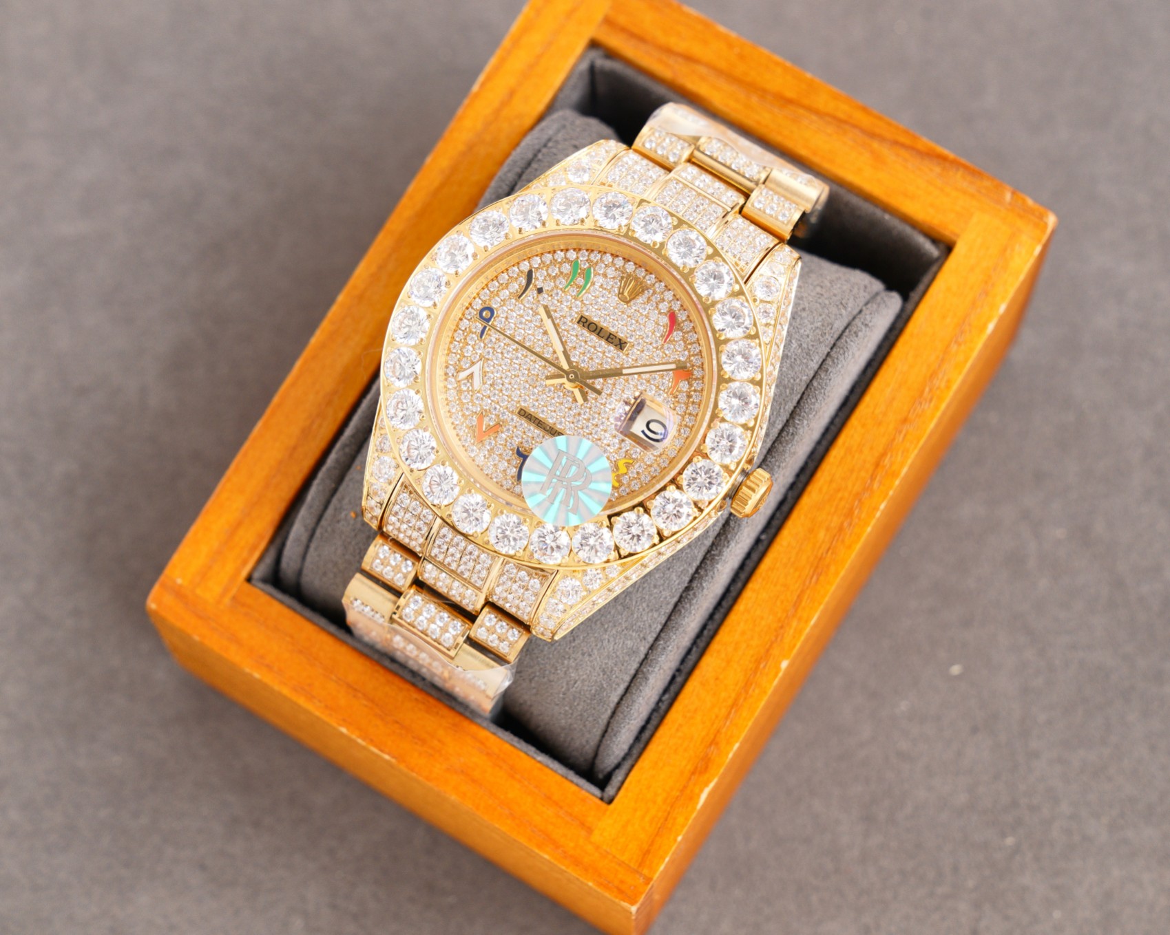 [TOP] ROLEX Men's Watch with Full Diamonds 41x22mm - 4 Color