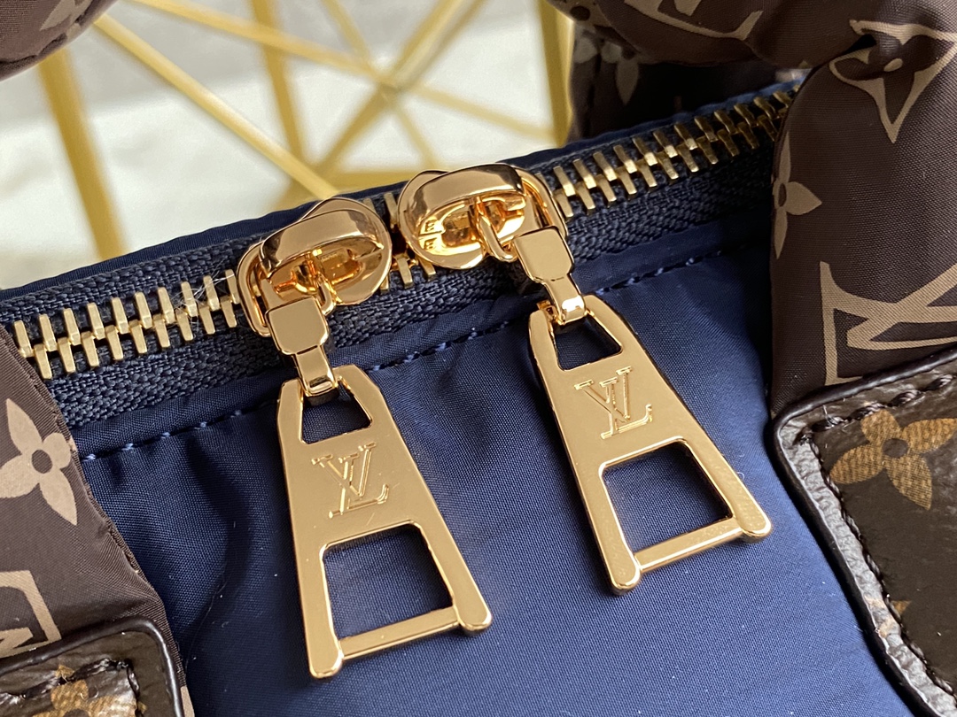 [TOP] Louis Vuitton LV Speedy Bandoulière 25 Bag Econyl/Mini Monogram 25x19x15cm - Light Blue/Dark Blue