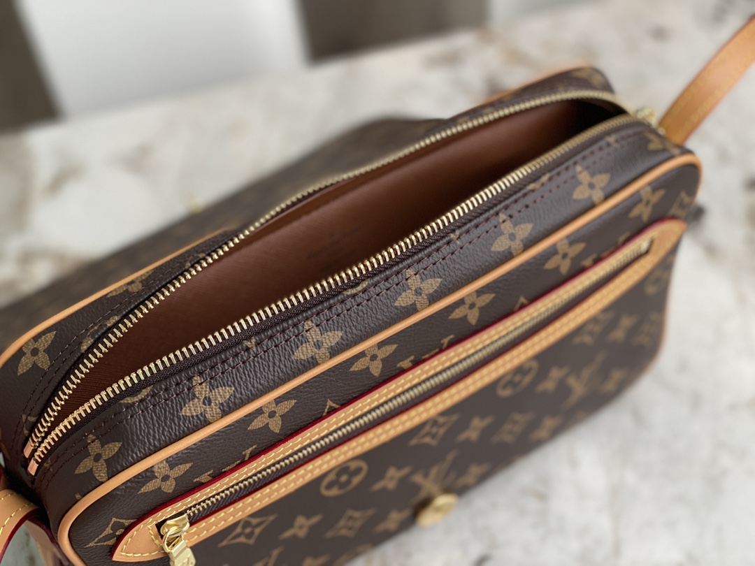 [TOP] Louis Vuitton LV Crossbody Bag 28x18x7cm - Brown