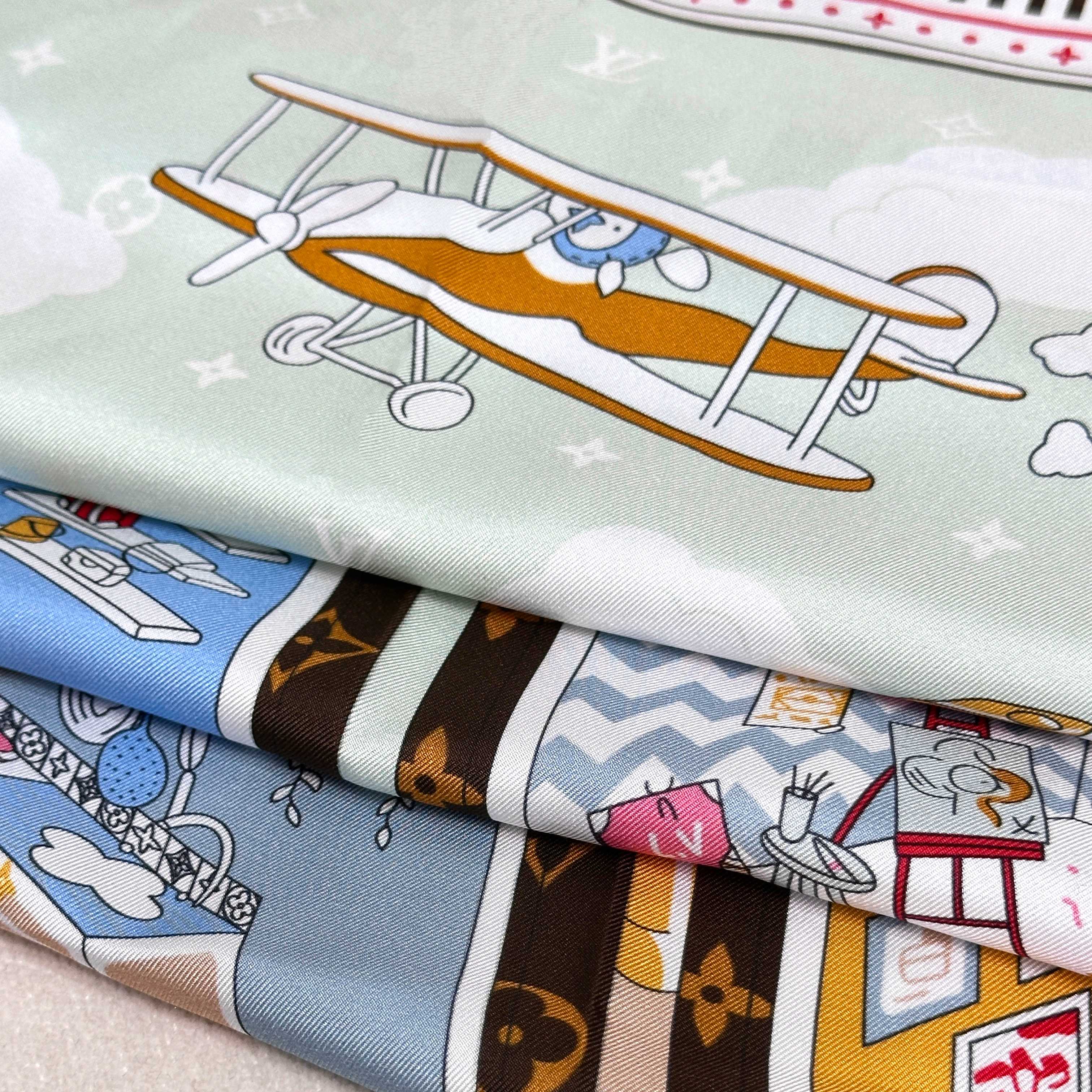 [TOP] Louis Vuitton LV Monogram Square Scarf 90 x 90 cm - Pink