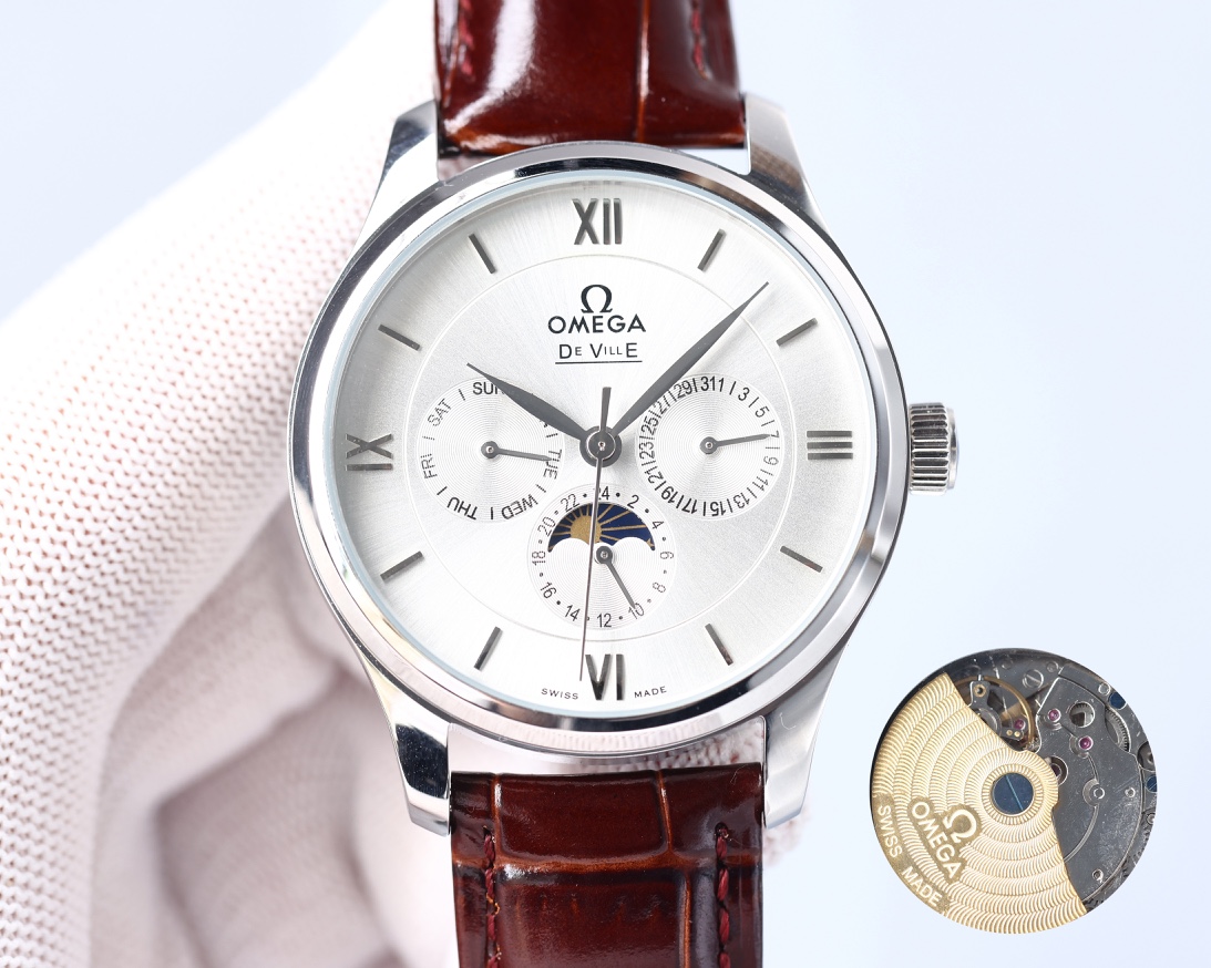 [TOP] OMEGA Men's Watch 40x12mm - 5 Colors