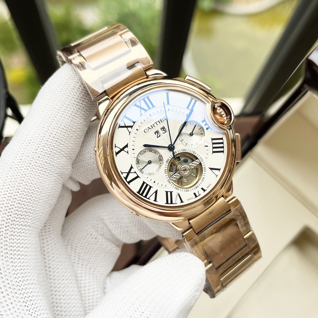 [TOP] Cartier Men's Watch 44x12mm