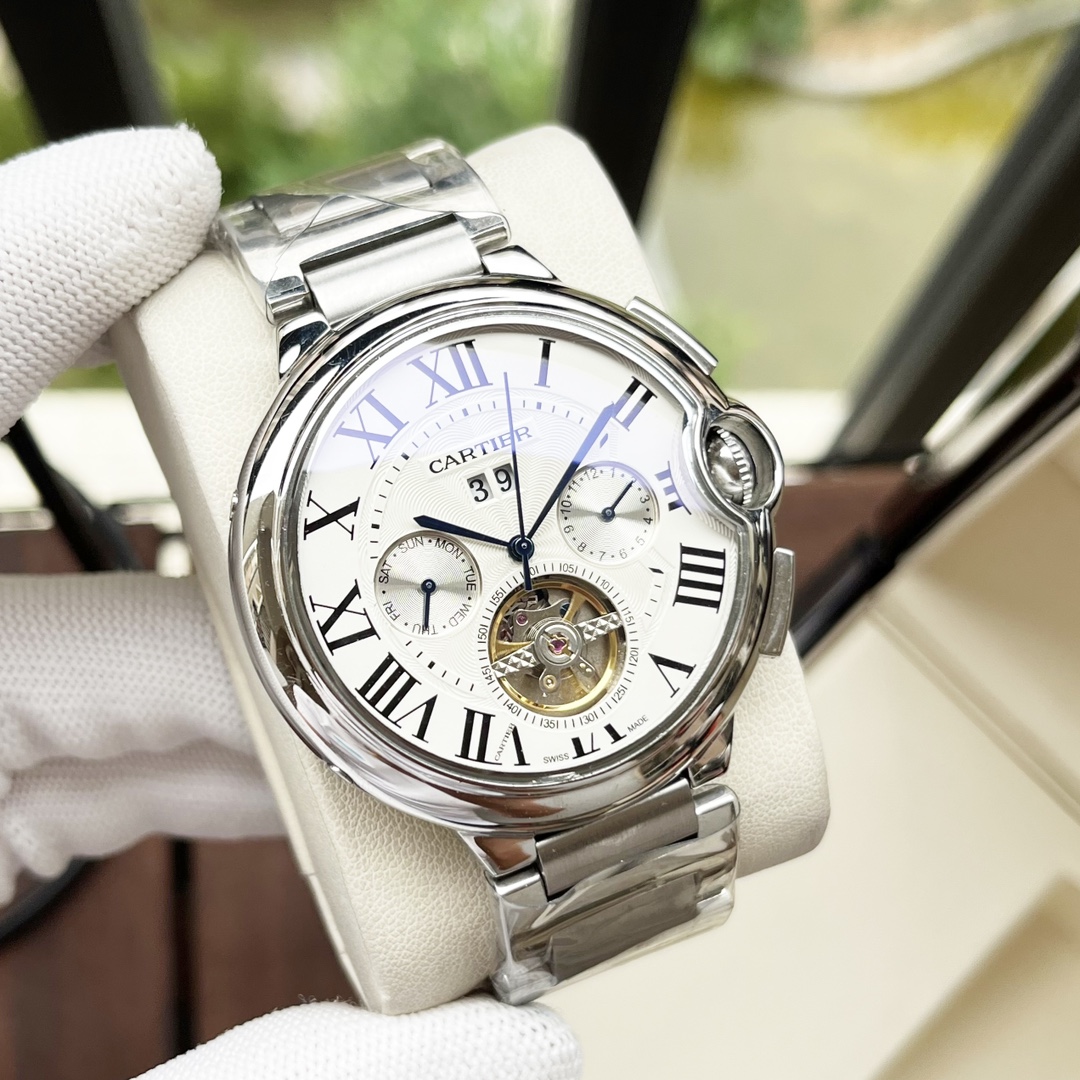 [TOP] Cartier Men's Watch 44x12mm