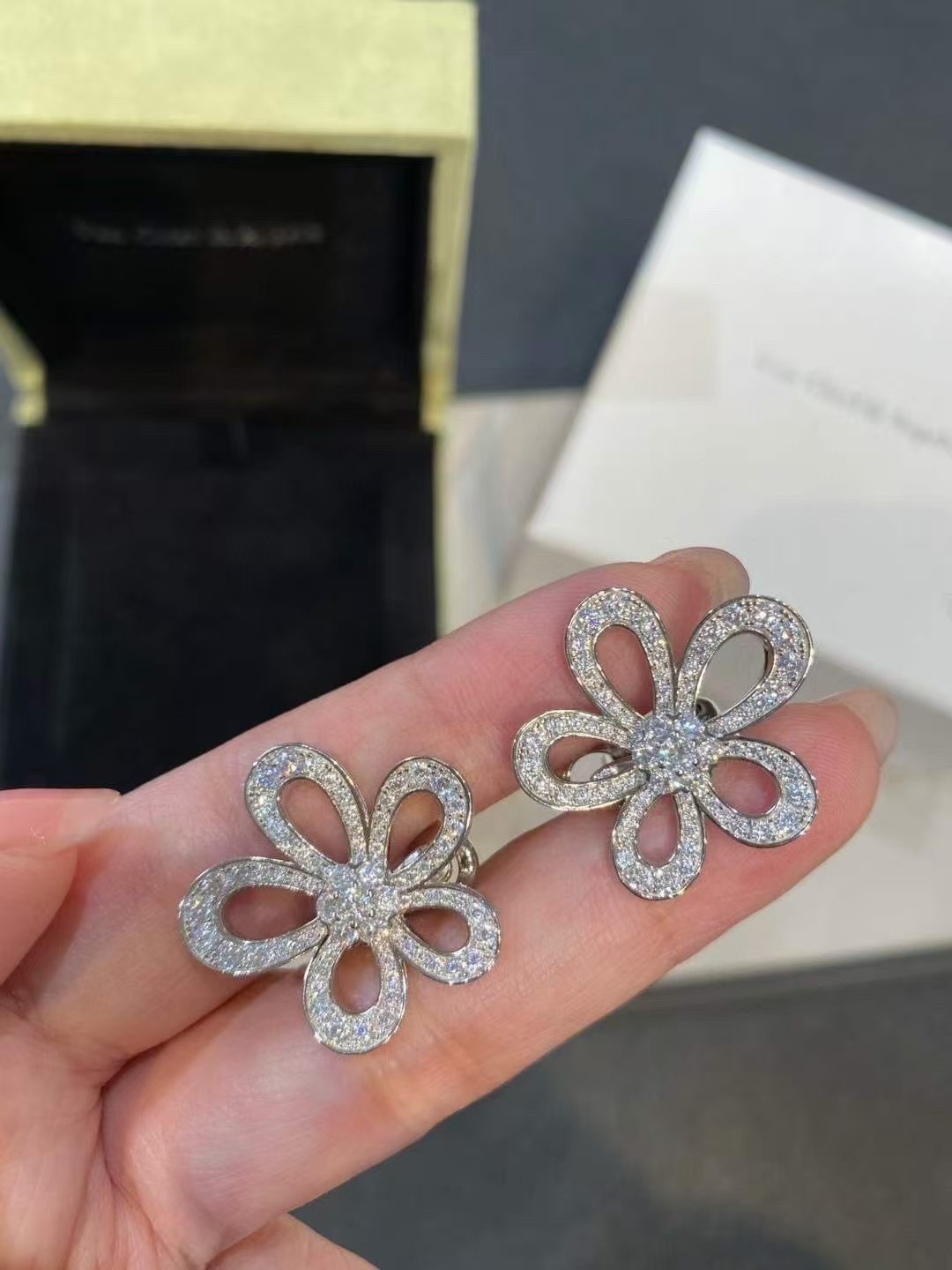 [TOP] Van Cleef & Arpels Earrings-Sliver