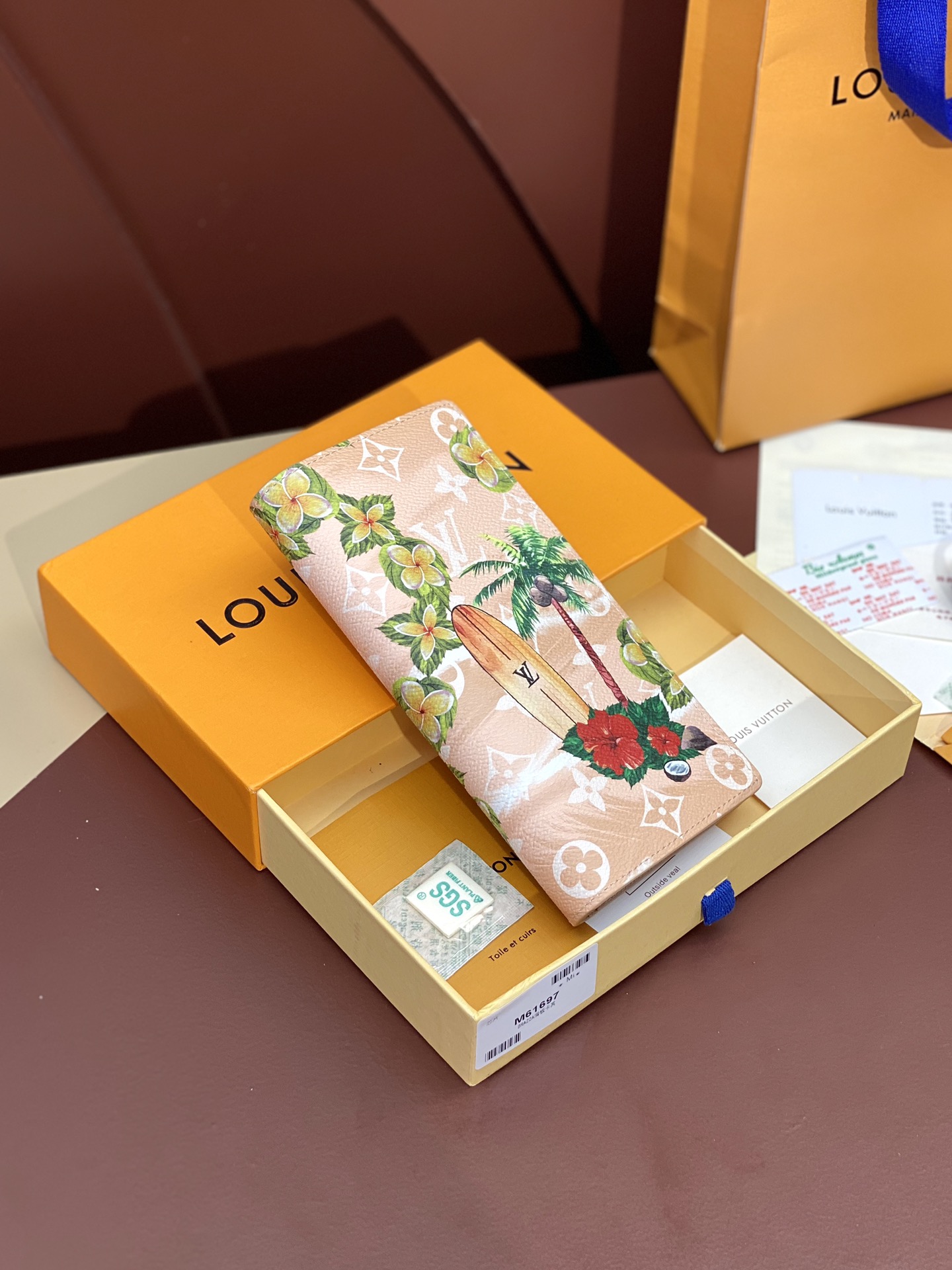 [TOP] Louis Vuitton LV Monogram Eclipse Wallet 19X10cm - Khaki