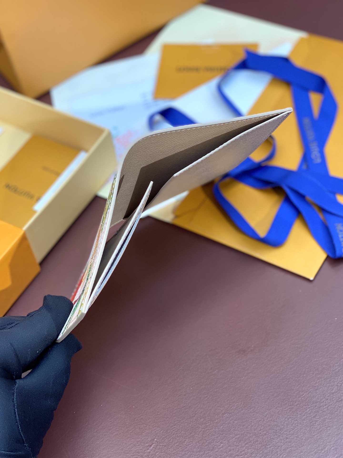 [TOP] Louis Vuitton LV Monogram Eclipse Card Bag Cowhide 10*14*2.5cm - Khaki