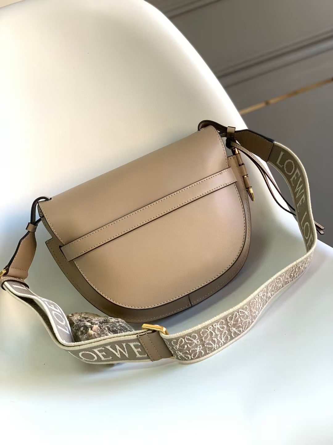 [TOP] LOEWE Gate Bag 25x19x11.5 cm - Khaki