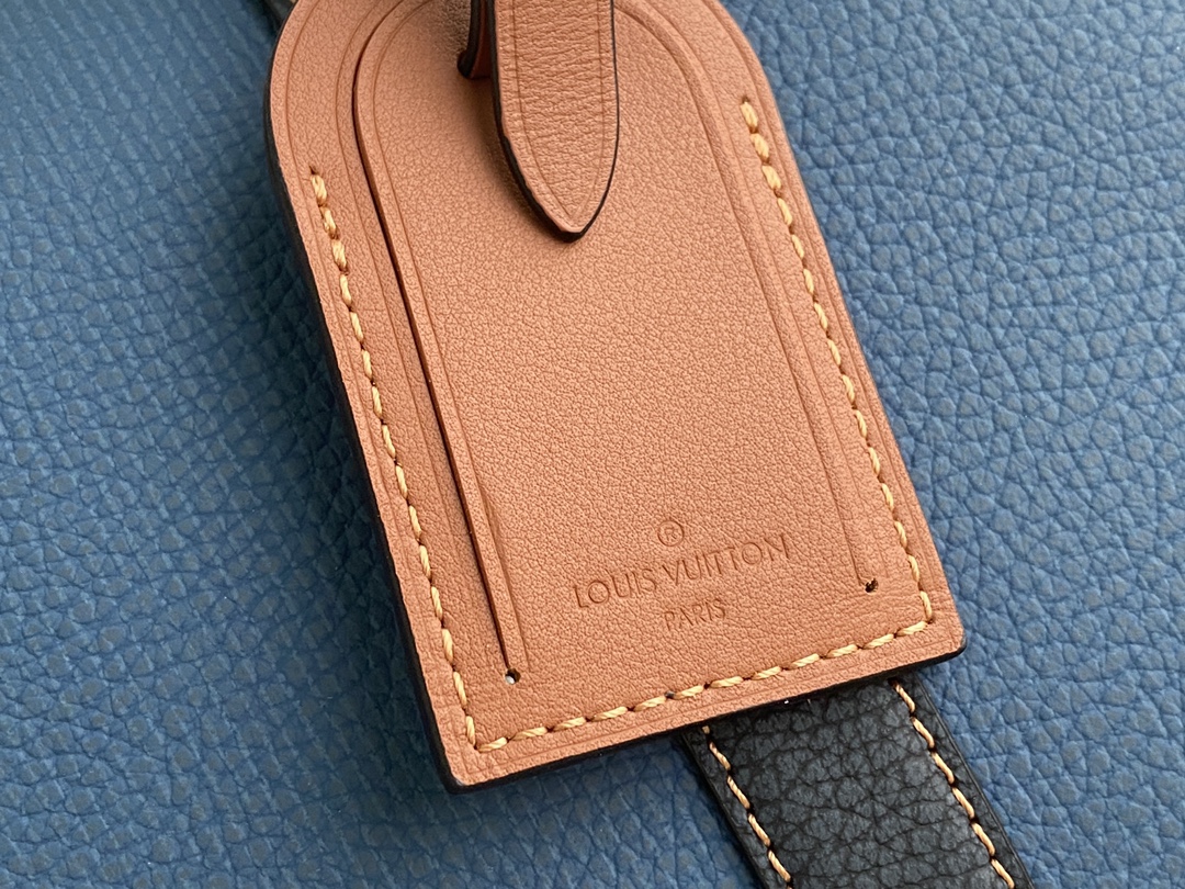 [TOP] Louis Vuitton LV Keepall BANDOULIÈRE 50 Travel Bag Taurillon Leather 50 x 29 x 23 cm - Denim