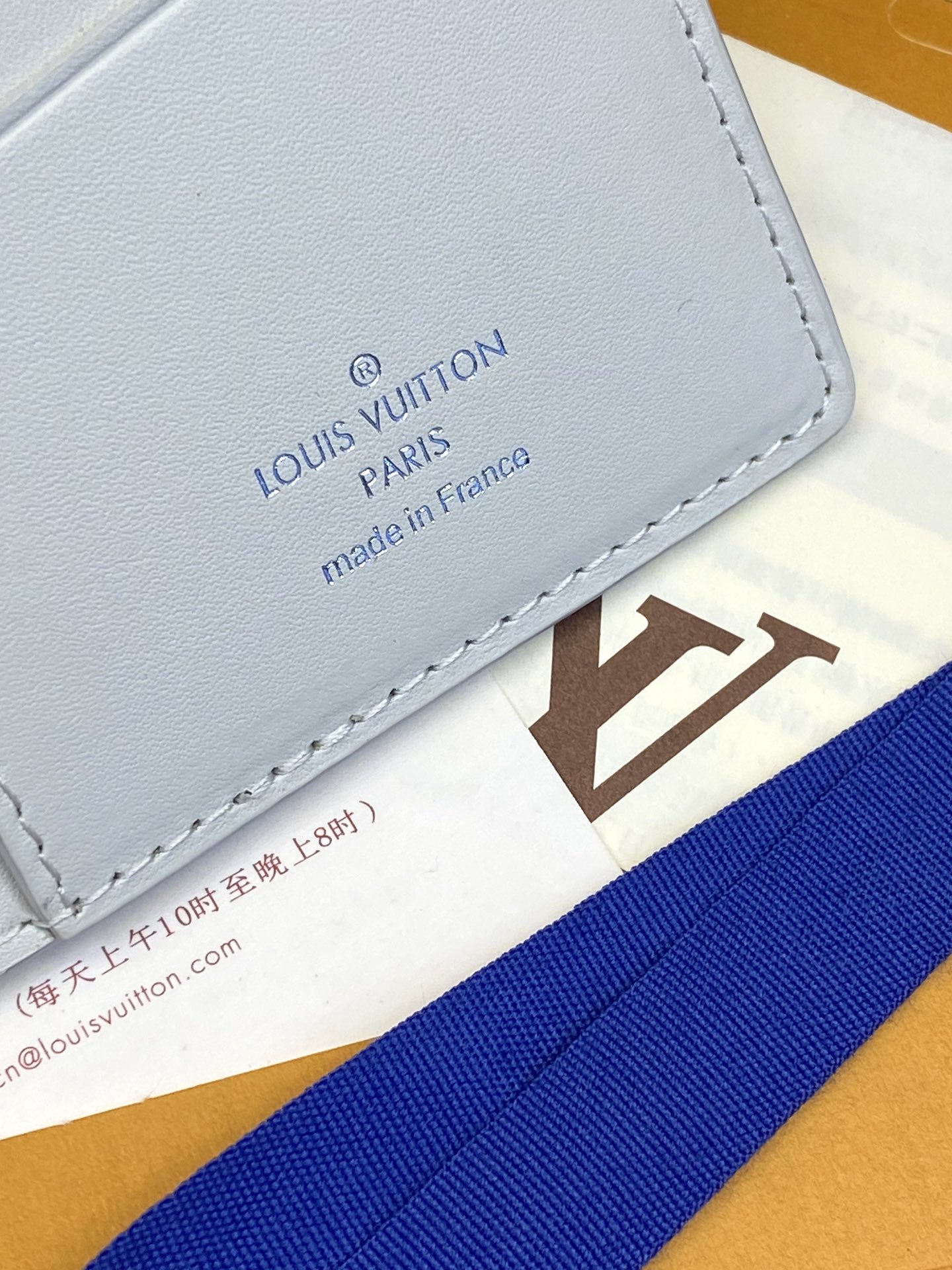 [TOP] Louis Vuitton LV Brazza Wallet Cowhide 19x2x10cm - White