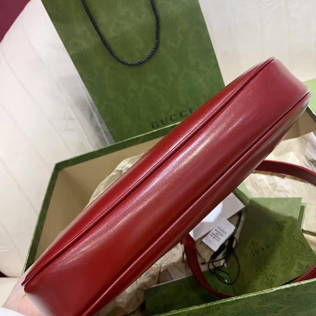 [TOP] GUCCI Jackie 1961 Shoulder Bag Small 27.5x19x4cm - Red