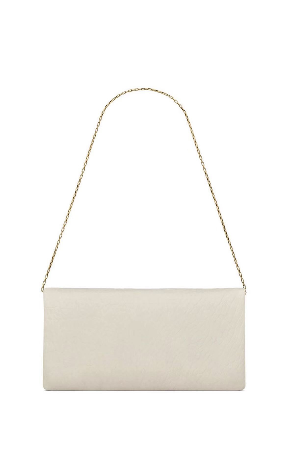 [TOP] Yves Saint Laurent YSL Calypso Bag 24x20x3cm - Black /White& GHW