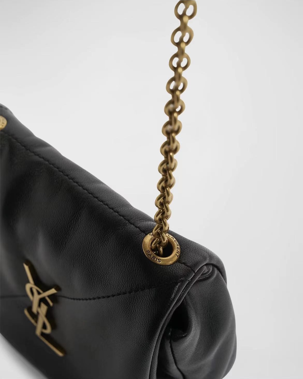 [TOP] Yves Saint Laurent YSL Jamie 4.3 Bag 16x11x4cm/29x21x9.5cm - Black & GHW